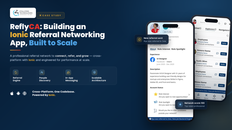 Reflyca Case Study: Building an Ionic Referral Networking App Built to Scale