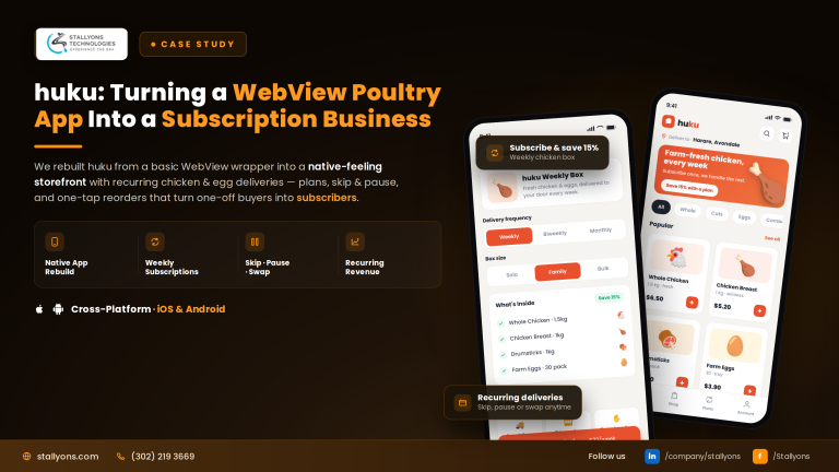 huku Case Study: Turning a WebView Poultry App Into a Subscription Business