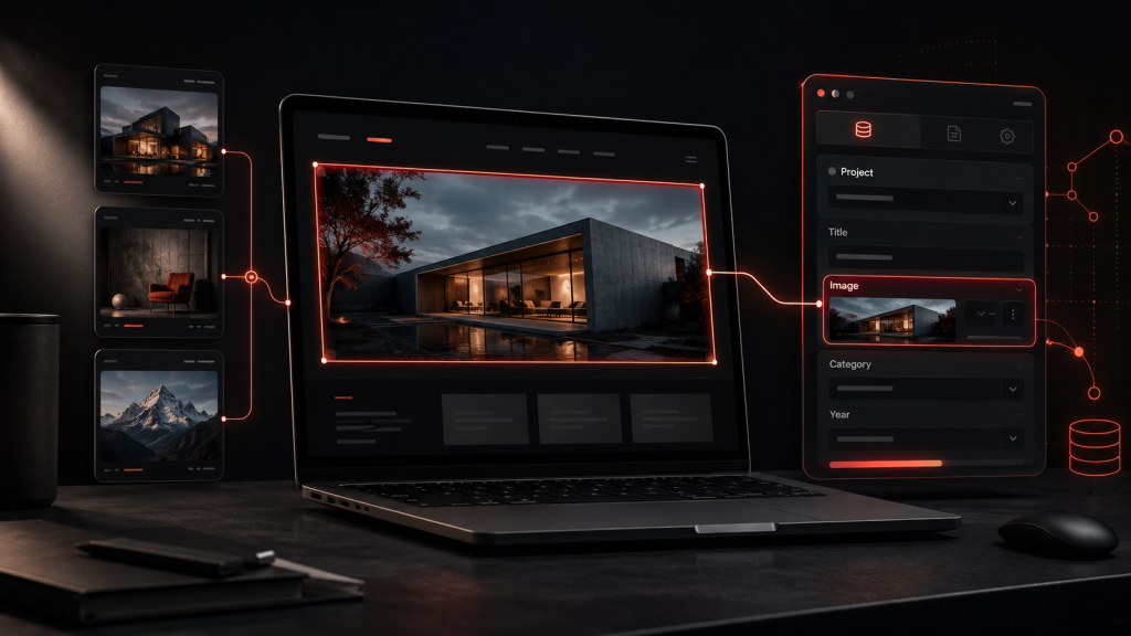 A Framer CMS with Image-Bound Project Pages
