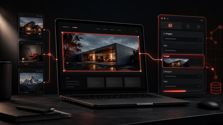 A Framer CMS with Image-Bound Project Pages