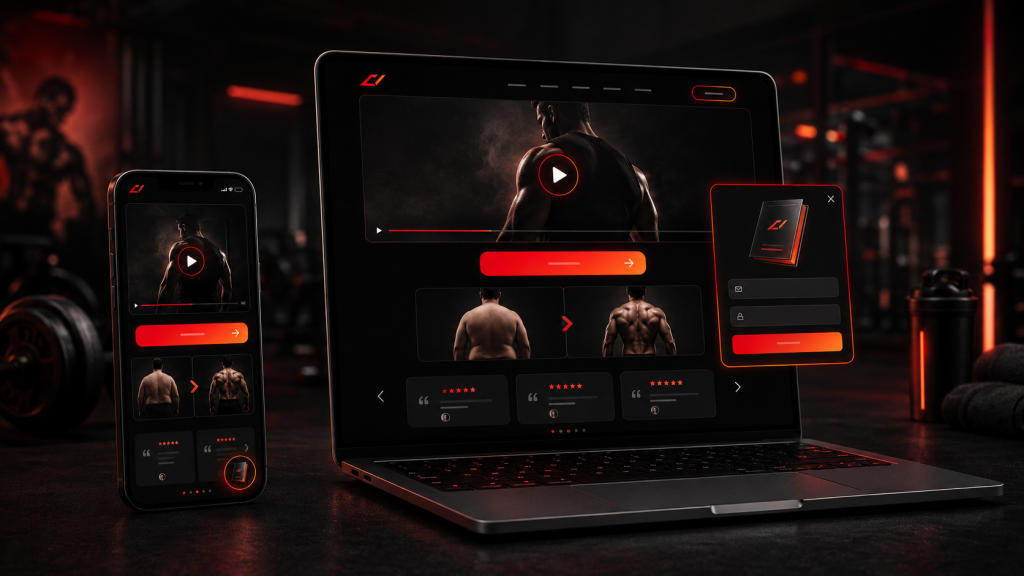 A Framer Fitness Coaching Landing Page