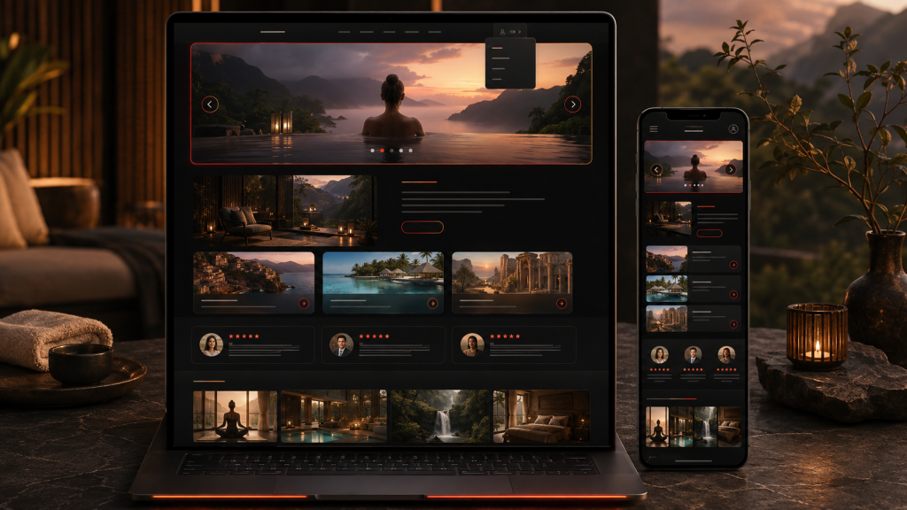 A Single-Page Website Designed in Framer