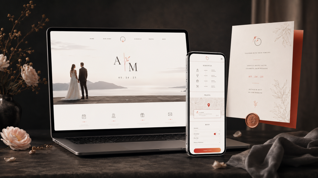A Minimalist Wedding Website & Email Invitation on BigCommerce