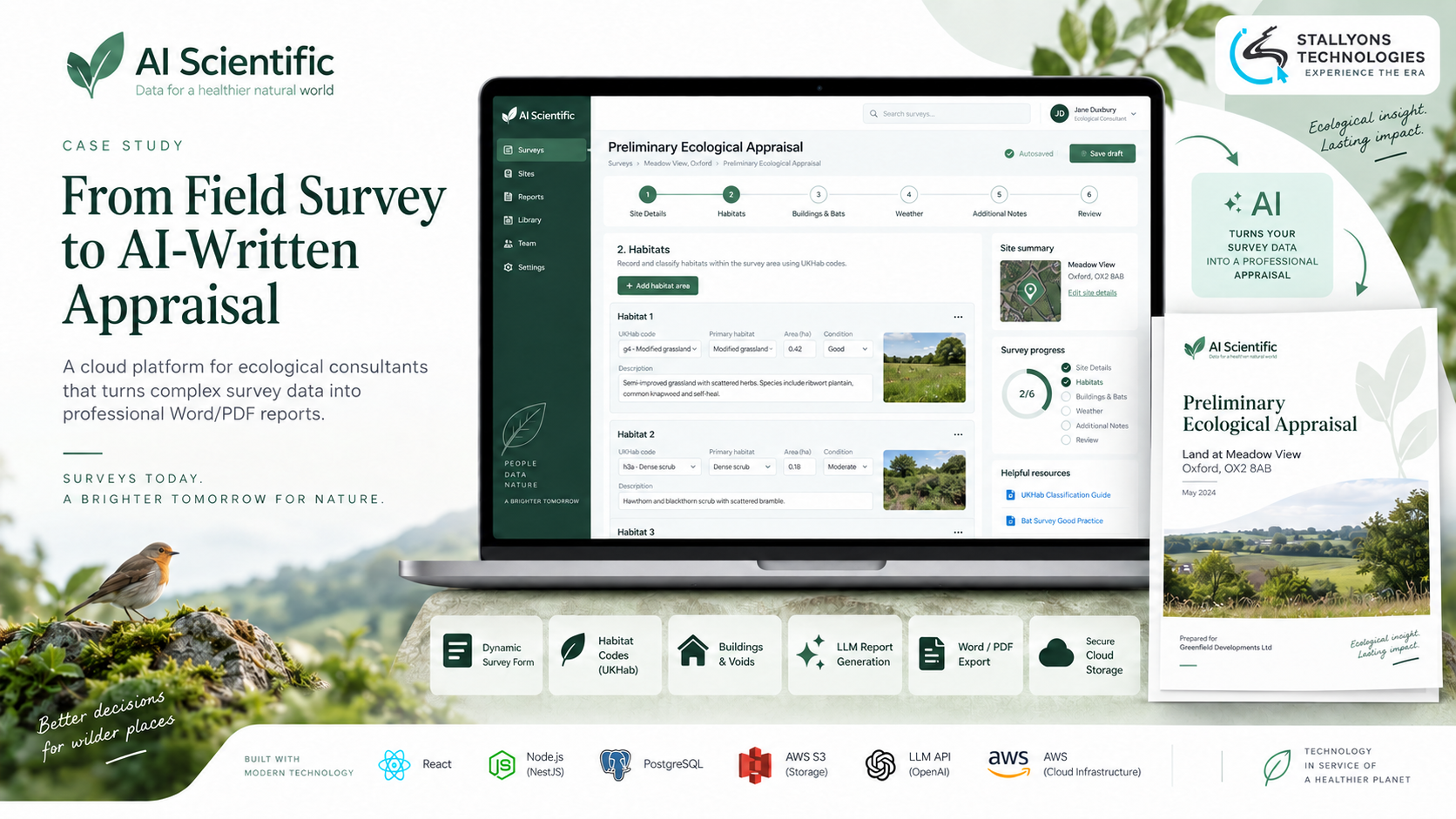AI Scientific: A Survey-to-Document Cloud App