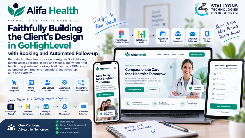 Alifa Health: GoHighLevel Design-Build