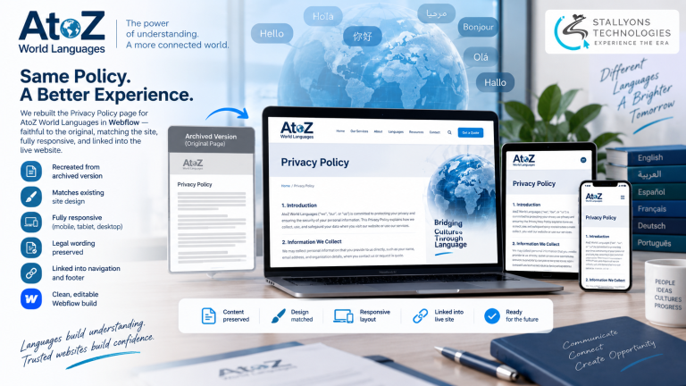 AtoZ: A Webflow Privacy-Policy Page Rebuild