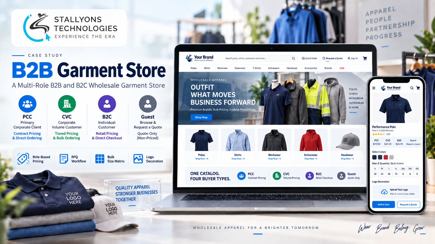 B2B & B2C Wholesale Garment Store: A Multi-Role BigCommerce Build
