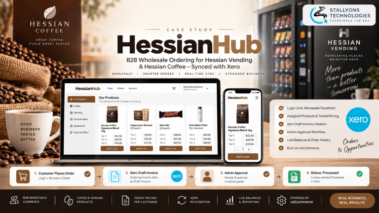 HessianHub: osCommerce B2B Wholesale Ordering with Xero