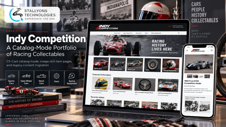 Indy Competition: A CS-Cart Catalog-Mode Portfolio