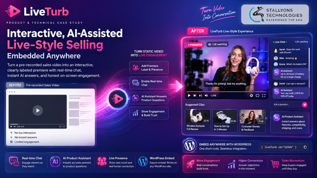 LiveTurb: Claude AI Live-Style Video Selling
