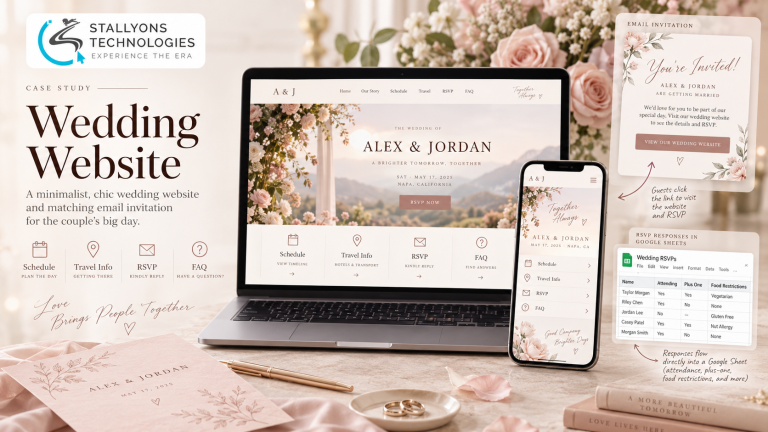 A Minimalist Wedding Website & Email Invitation on BigCommerce
