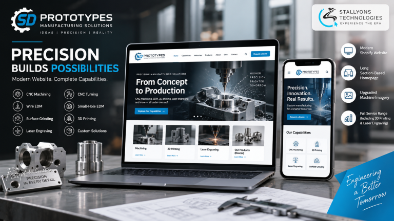 SD Prototypes: A Shopify Manufacturing Website