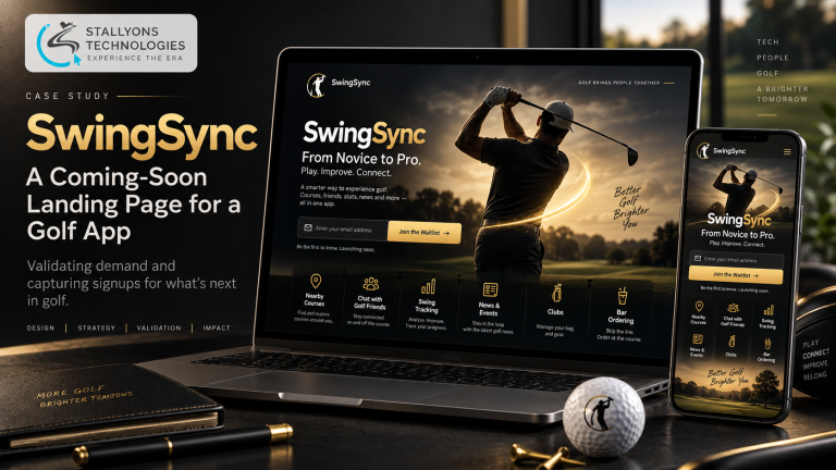 SwingSync: A Golf App Landing-Page UI/UX Design