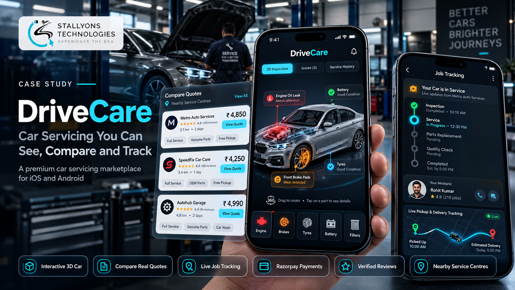 DriveCare: React Native Car-Servicing Marketplace