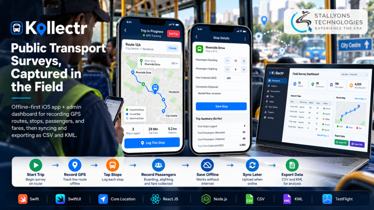 Kollectr: Offline-First iOS Transport Survey App