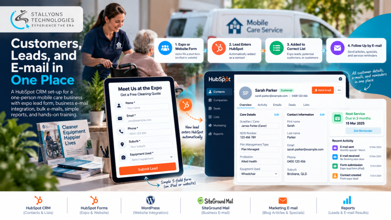Mobility Care CRM: HubSpot CRM Setup