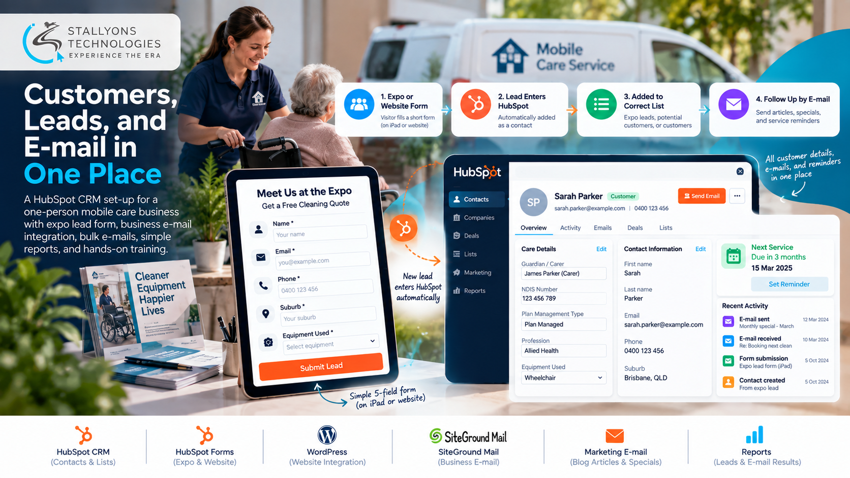 Mobility Care CRM: HubSpot CRM Setup