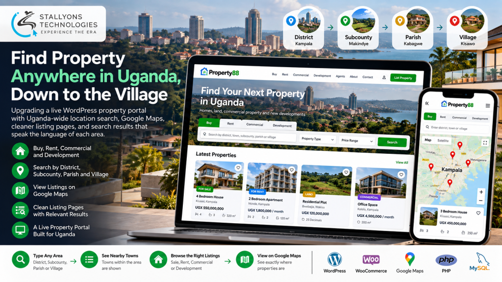 Property88: WooCommerce Uganda Location Search