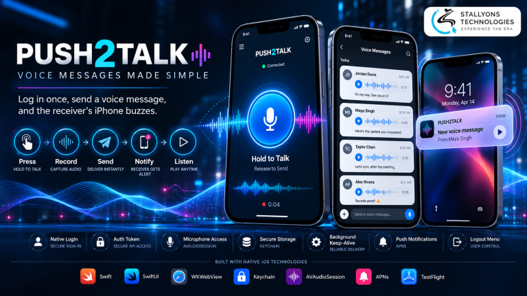 PUSH2TALK: Native iOS Voice Messaging App