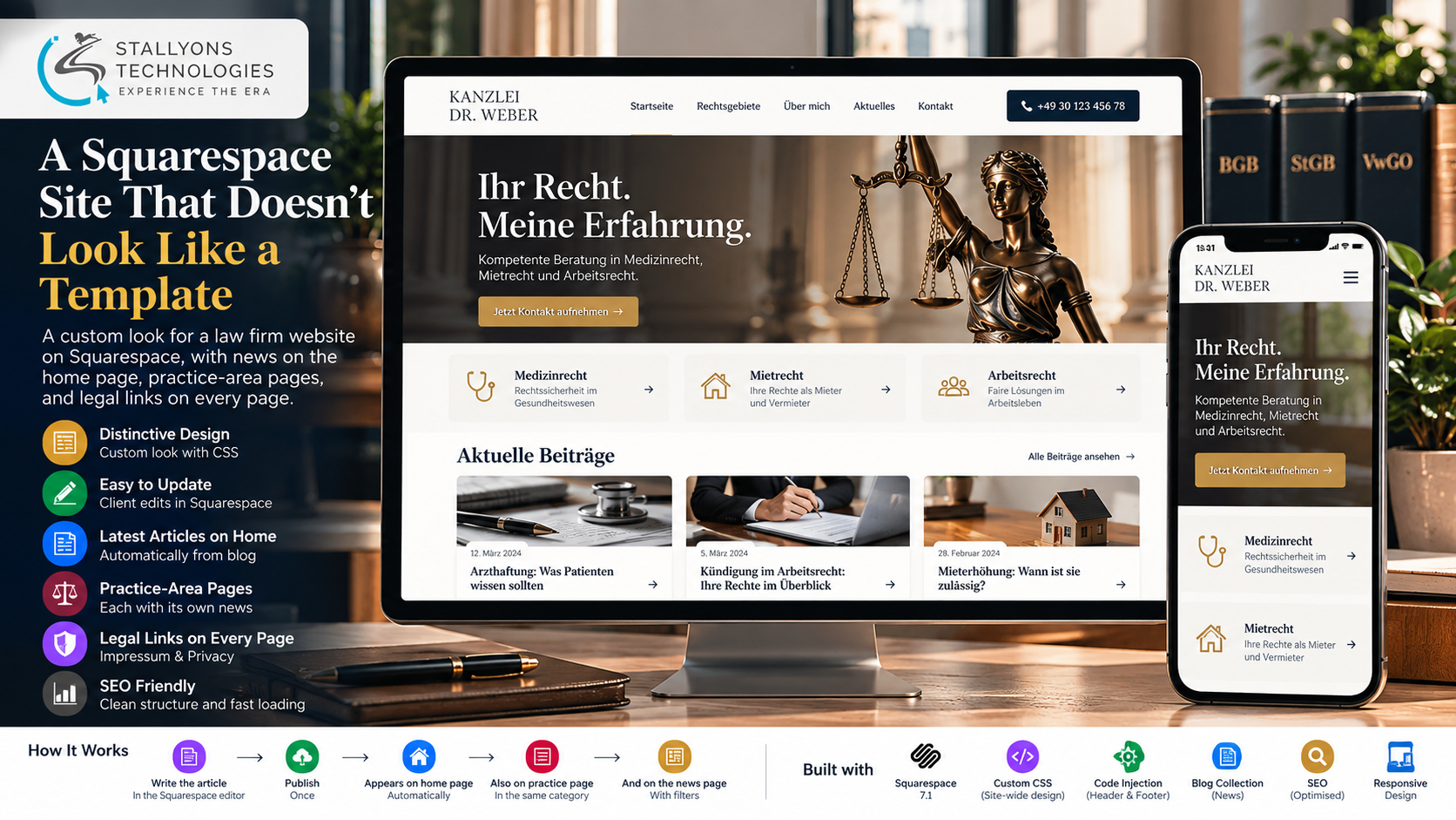 Squarespace Law Firm Website Design